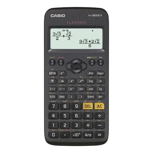 ⁨Casio FX 350 CE X Calculator, Black, School⁩ at Wasserman.eu