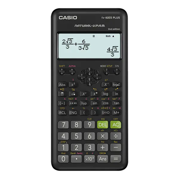 ⁨Casio Kalkulator FX 82 ES PLUS 2E, czarna, szkolny⁩ w sklepie Wasserman.eu