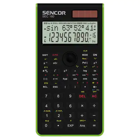 ⁨Sencor SEC Calculator 160 GN, grün, Schule, 12 Ziffern⁩ im Wasserman.eu
