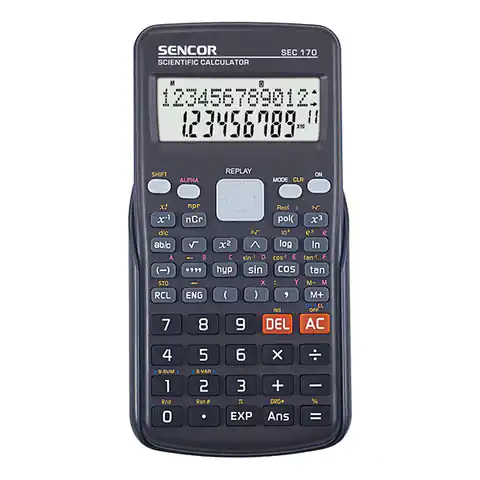 ⁨Sencor Kalkulator SEC 170, czarna, szkolny, 12 cyfr⁩ w sklepie Wasserman.eu