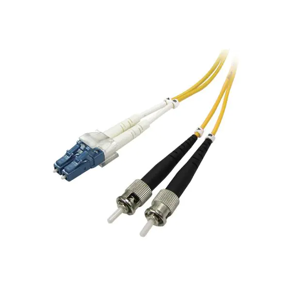 ⁨Optyczny Patch Cord Single mod (9/125), 2xLC - 2xST, 1m, economy⁩ w sklepie Wasserman.eu