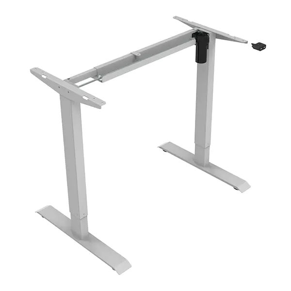 ⁨Desk frame / base, electronically adjustable, 500mm spacing adjustment, grey, 70 kg load capacity, ergo⁩ at Wasserman.eu