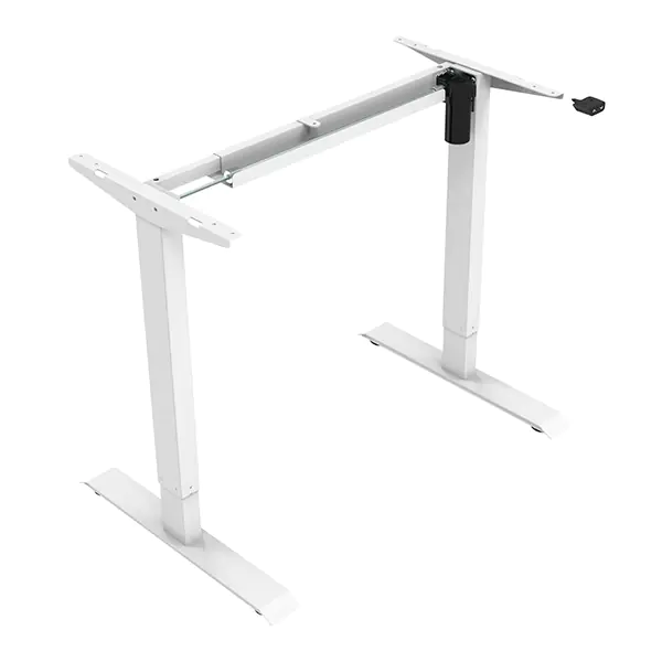 ⁨Desk frame / base, electronically adjustable, 500mm spacing, white, 70 kg load capacity, ergo⁩ at Wasserman.eu