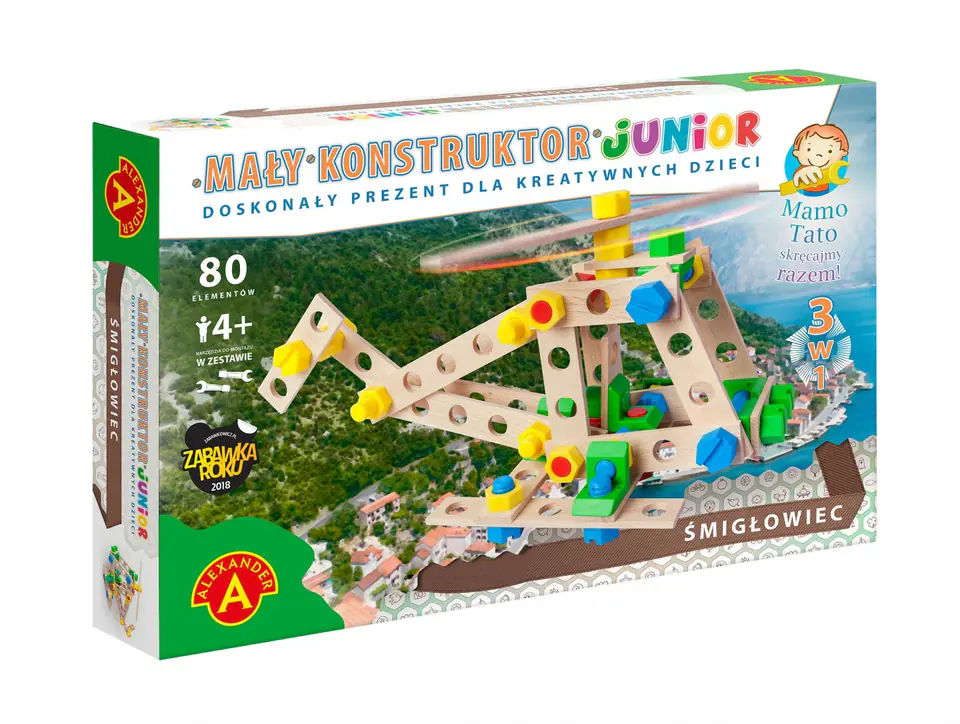 Construction set Little Constructor Junior 3w1 - Helicopter at Wasserman.eu