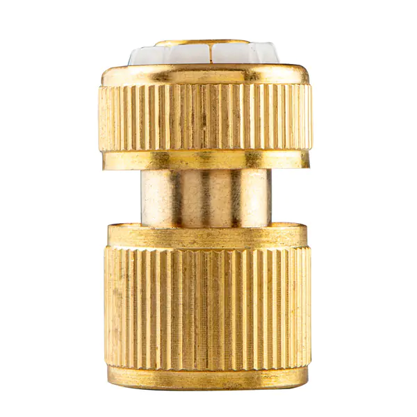 ⁨NEO TOOLS szybkozłączka z funkcją Stop materiał mosiądz, 1/2", złota, 15-731⁩ w sklepie Wasserman.eu