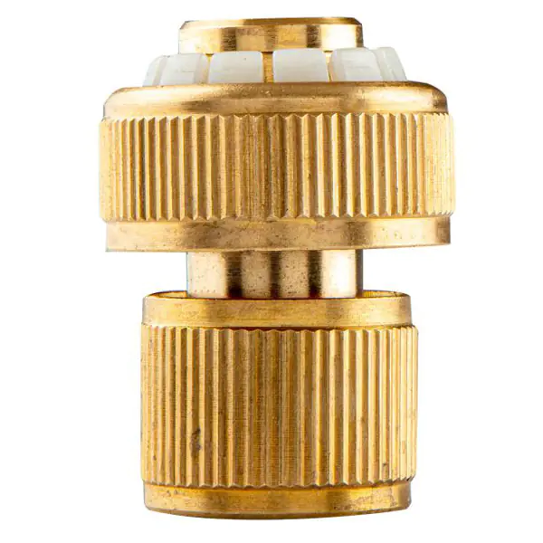⁨NEO TOOLS szybkozłączka z funkcją Stop materiał mosiądz, 3/4", złota, 15-733⁩ w sklepie Wasserman.eu