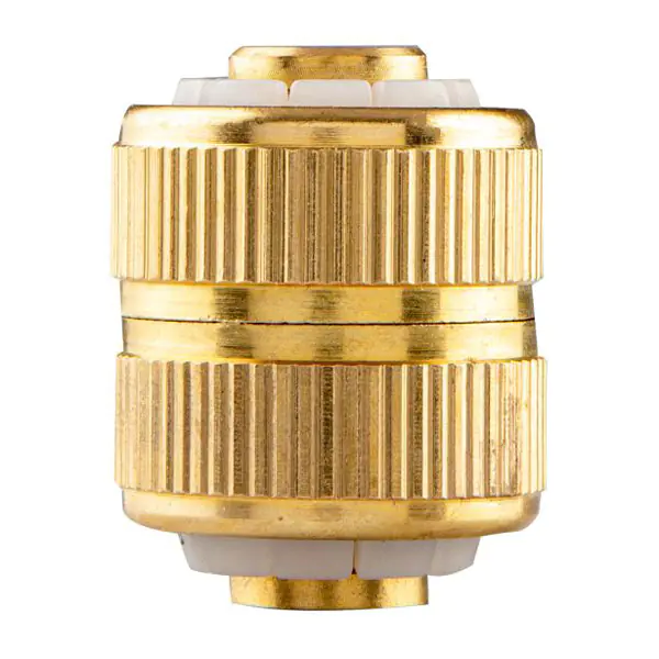 ⁨NEO TOOLS złączka do stałego łączenia węży materiał mosiądz, 1/2", złota, 15-736⁩ w sklepie Wasserman.eu