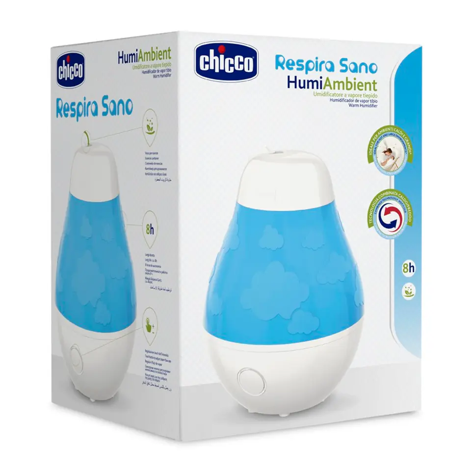 ⁨CHICCO HUMI AMBIENT Nawilżacz parowy, aromaterapia, do 8 godzin pracy⁩ w sklepie Wasserman.eu