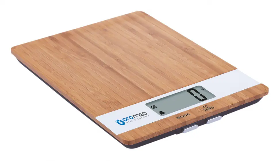 Digital kitchen scale bamboo wood at Wasserman.eu