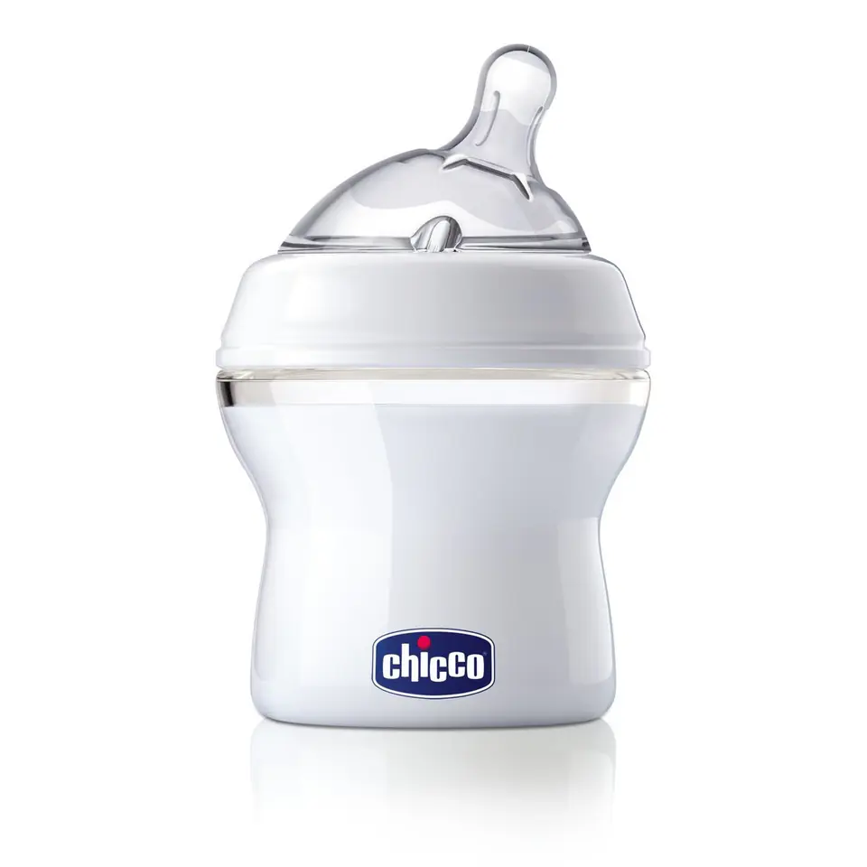 ⁨Chicco NaturalFeeling Natural-150 ml smoczek silikonowy, przepływ wolny 0+ Butelka do karmienia - natural⁩ w sklepie Wasserman.eu