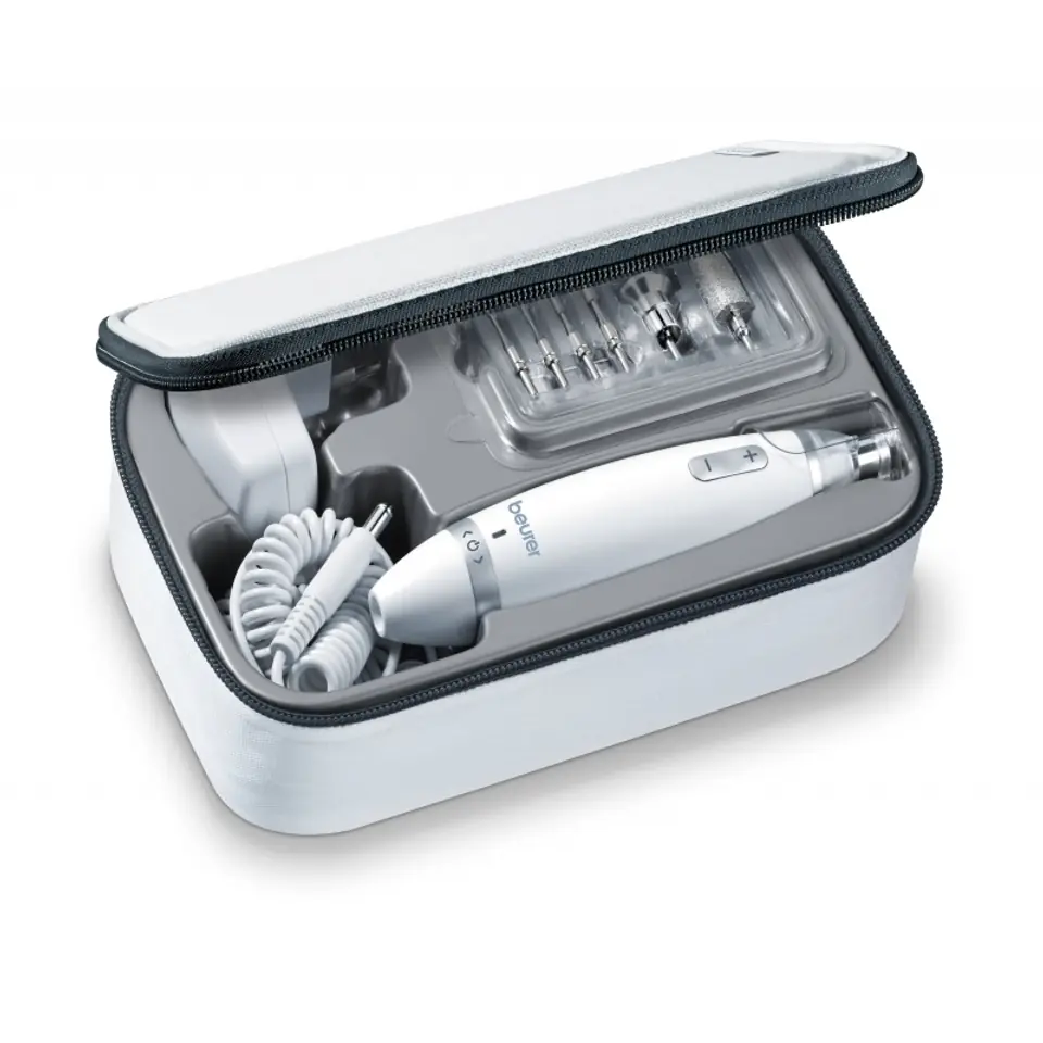 ⁨BEURER MP62 Zestaw do manicure i pedicure, 10 końcówek, podświetlenie LED⁩ w sklepie Wasserman.eu