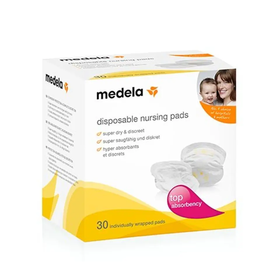 Medela Jednorazowe wkładki laktacyjne 30szt Wkładki laktacyjne dzięki, którym utrzymasz uczucie suchości przez cały dzień w sklepie Wasserman.eu