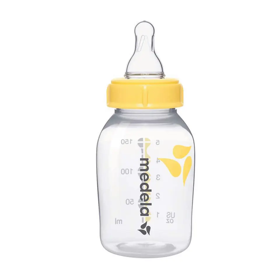 ⁨MEDELA ROZM. S 0-3M Butelka do pokarmu 150 ml ze smoczkiem wolnym⁩ w sklepie Wasserman.eu