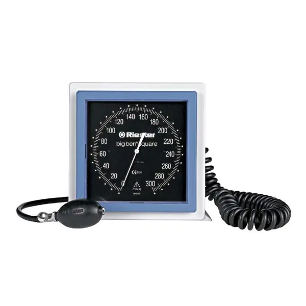 ⁨RIESTER BIG BEN Ciśnieniomierz lekarski biurkowy, tarcza kwadratowa, mankiet 32–42 cm⁩ w sklepie Wasserman.eu