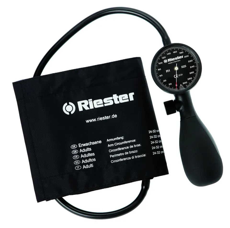 ⁨RIESTER R1 SHOCK PROOF Ciśnieniomierz zegarowy do karetki, mankiet 13–20 cm⁩ w sklepie Wasserman.eu