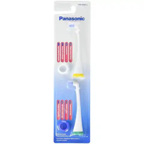 ⁨Panasonic EW0940W830 toothbrush head 2 pc(s) Blue, White⁩ at Wasserman.eu