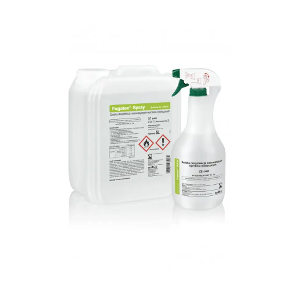 ⁨Fugaten Spray-1 litr ze spryskiwaczem Medilab Preparat do dezynfekcji wyrobów medycznych i powierzchni⁩ w sklepie Wasserman.eu