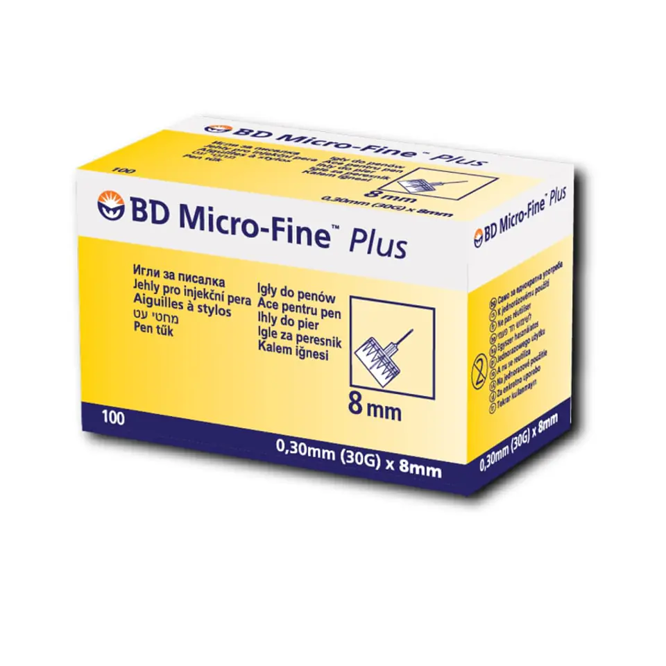 ⁨BD Micro-Fine PLUS 0,30 x 8 mm Igły do pena 100 szt.⁩ w sklepie Wasserman.eu