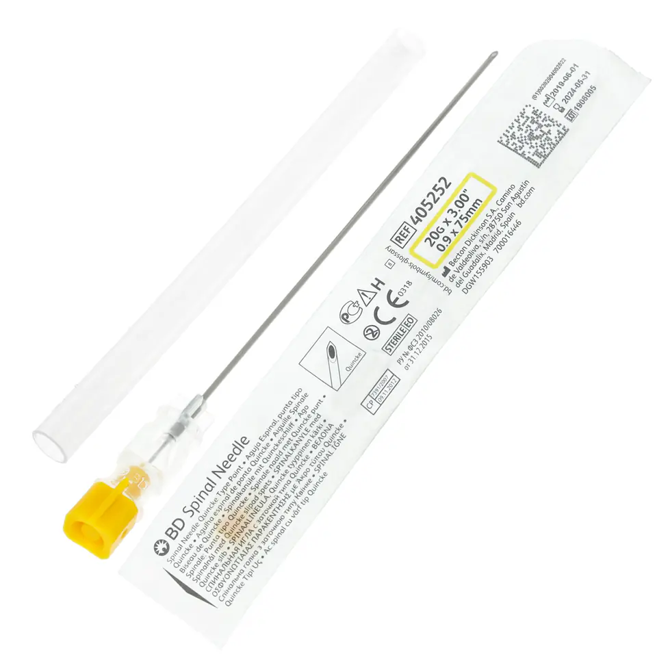 BD YALE-0,9 x 76mm 20G igła do nakłuć lędźwiowych jednorazowa w sklepie Wasserman.eu