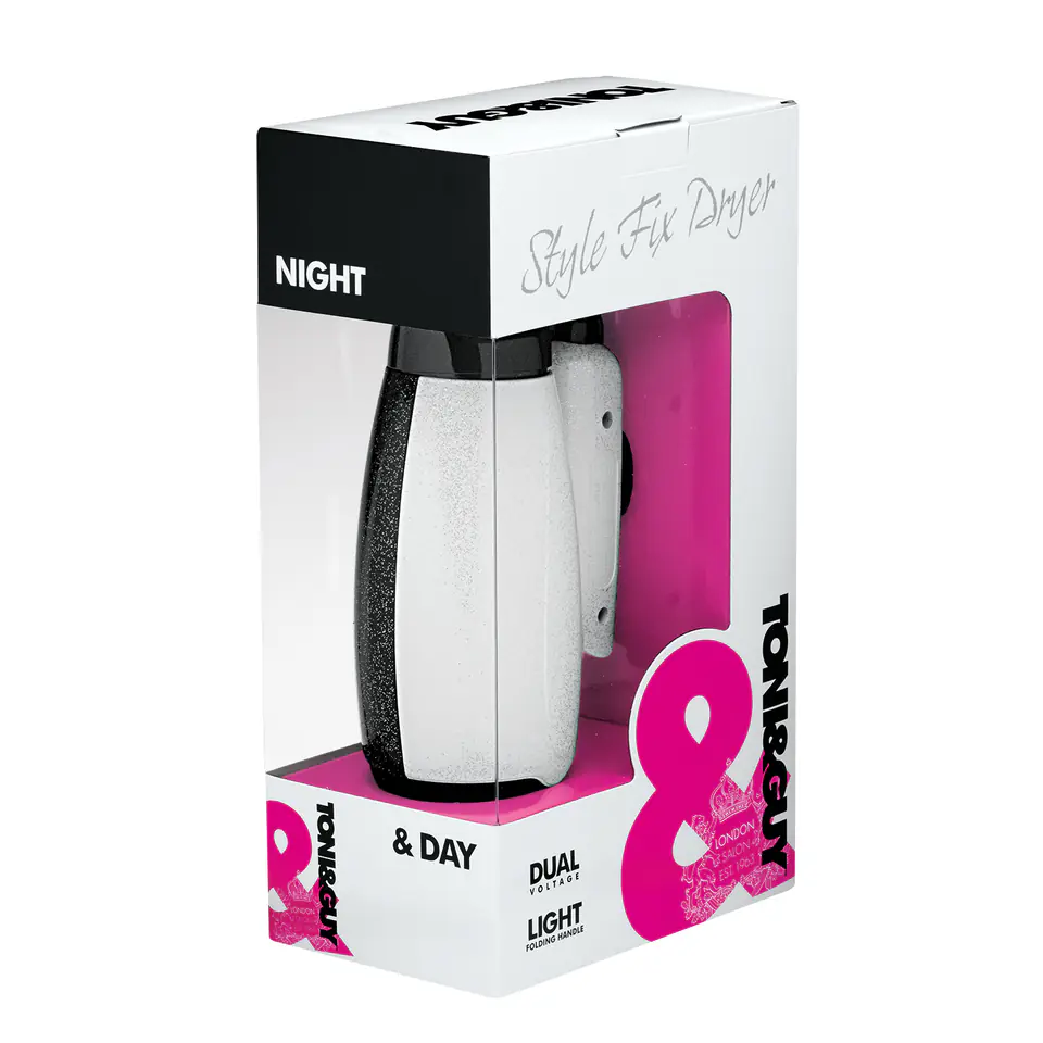 ⁨TONI & GUY TGDR5372 Suszarka do włosów, 1800 W, składana rączka, 2 prędkości⁩ w sklepie Wasserman.eu