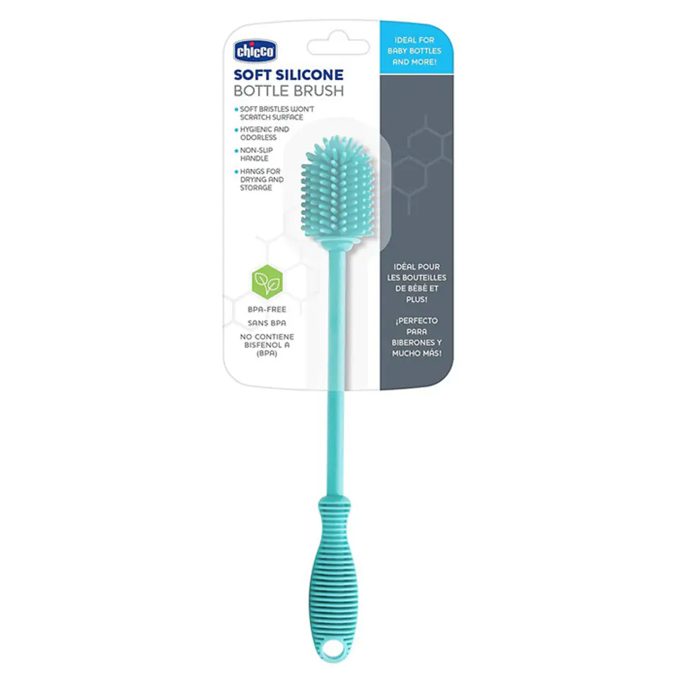 ⁨Chicco silikonowa szczotka Do butelek 0 m +⁩ w sklepie Wasserman.eu