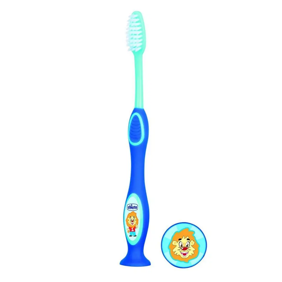 ⁨CHICCO 36M+Szczoteczka do zębów dla dziec, niebieska⁩ w sklepie Wasserman.eu