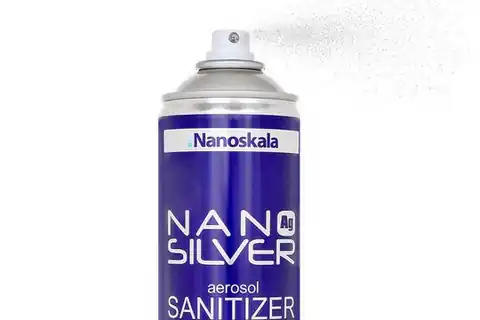 ⁨NANO SILVER aerosol SANITIZER 125 ml spray do dezynfekcji powierzchni, materiałów oraz mebli⁩ w sklepie Wasserman.eu