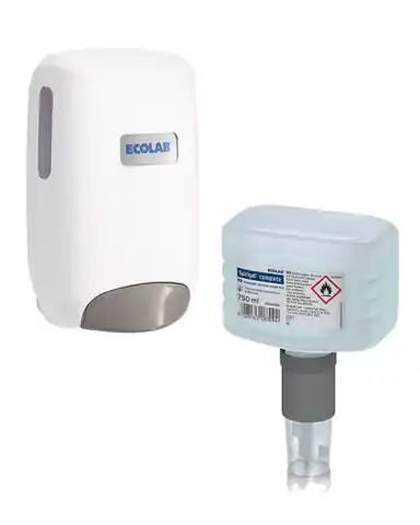 ⁨Ecolab Dozownik manualny NEXA Compact do płynów antywirusowych - system zamknięty NEXA butelka o pojemności 750 ml⁩ w sklepie Wasserman.eu