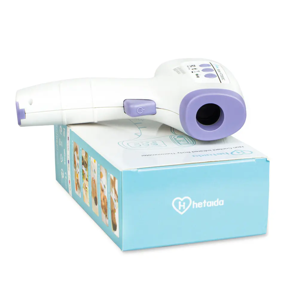⁨HETAIDA HTD8808C Termometr bezdotykowy, pomiar z 15 cm, podczerwień⁩ w sklepie Wasserman.eu