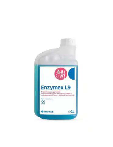 ⁨ENZYMEX L9 1L Medilab Trójenzymatyczny preparat do manualnego mycia i dezynfekcji narzędzi⁩ w sklepie Wasserman.eu