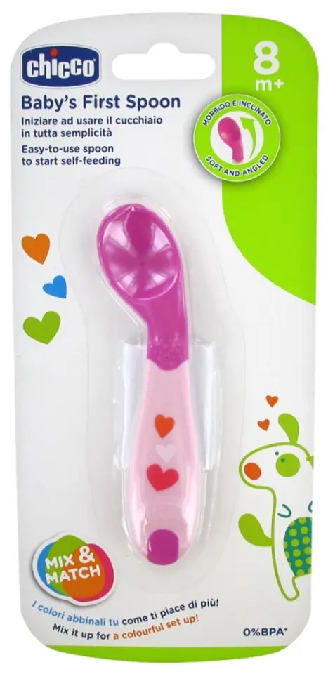 Chicco Babys erster Löffel 8m+ rosa im Wasserman.eu