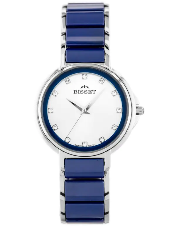 ⁨ZEGAREK DAMSKI BISSET BSBX01 (zb552e) - CERAMICZNY⁩ w sklepie Wasserman.eu