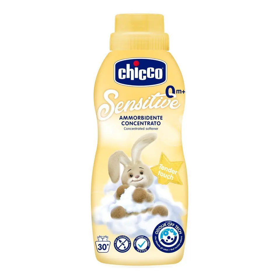 ⁨Chicco Tender Touch 750 ml 0m+ Płyn do zmiękczania i płukania odzieży dziecięcej⁩ w sklepie Wasserman.eu