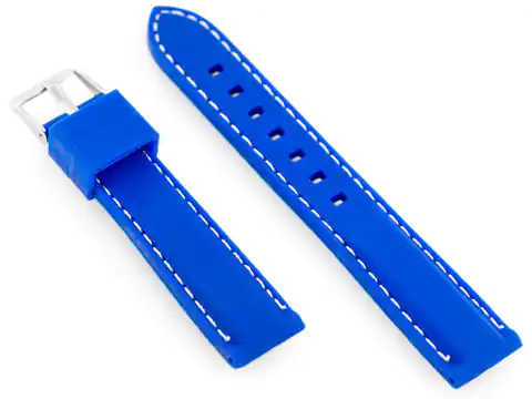⁨Pasek gumowy do zegarka U20 - niebieski 20mm⁩ w sklepie Wasserman.eu