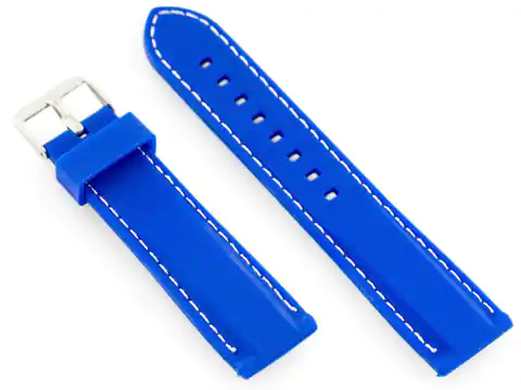 ⁨Pasek gumowy do zegarka U20 - niebieski 24mm⁩ w sklepie Wasserman.eu