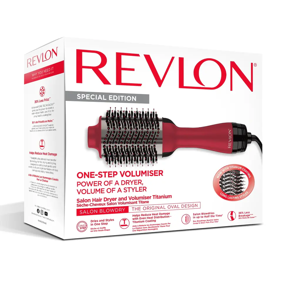 ⁨REVLON PRO COLLECTION RVDR5279 Szczotko-suszarka do włosów, tytanowa z jonizacją⁩ w sklepie Wasserman.eu