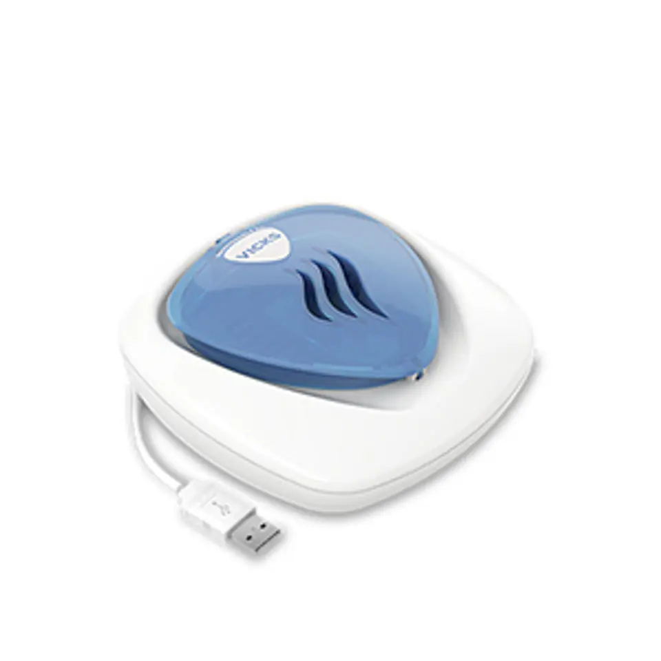⁨VICKS VH1800EU Bezwodny dyfuzor USB, do wkładów zapachowych, nocne podświetlenie⁩ w sklepie Wasserman.eu