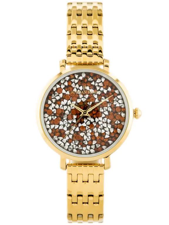 ZEGAREK DAMSKI JORDAN KERR - SS357 (zj926e) gold/orange w sklepie Wasserman.eu