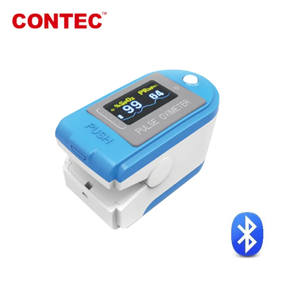 ⁨CONTEC CMS50D-BT Pulsoksymetr napalcowy, Bluetooth, automatyczne wyłączanie⁩ w sklepie Wasserman.eu
