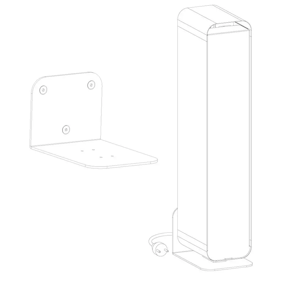 ⁨LENA LIGHTING STERILON FLOW 72W Uchwyt naścienny do lampy UV-C, biały mat⁩ w sklepie Wasserman.eu