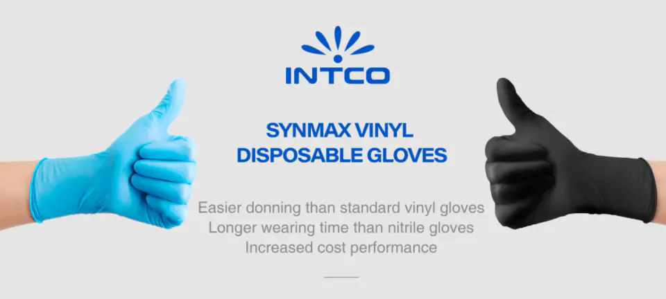 ⁨INTCO SYNMAX rękawice winylowo-nitrylowe PF r. M Rękawice diagnostyczne bezpudrowe 100 szt⁩ w sklepie Wasserman.eu