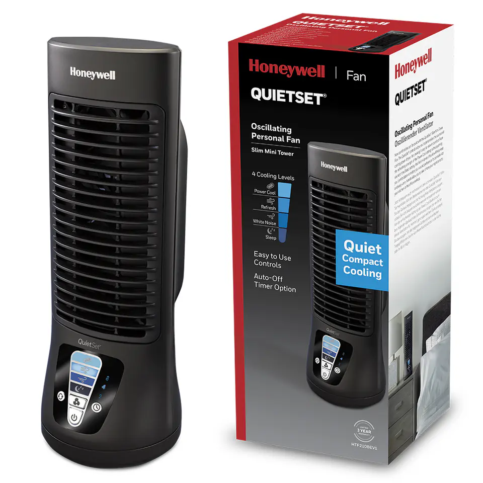 Honeywell HTF210BE4 Wentylator biurkowy o bardzo cichej pracy w sklepie Wasserman.eu
