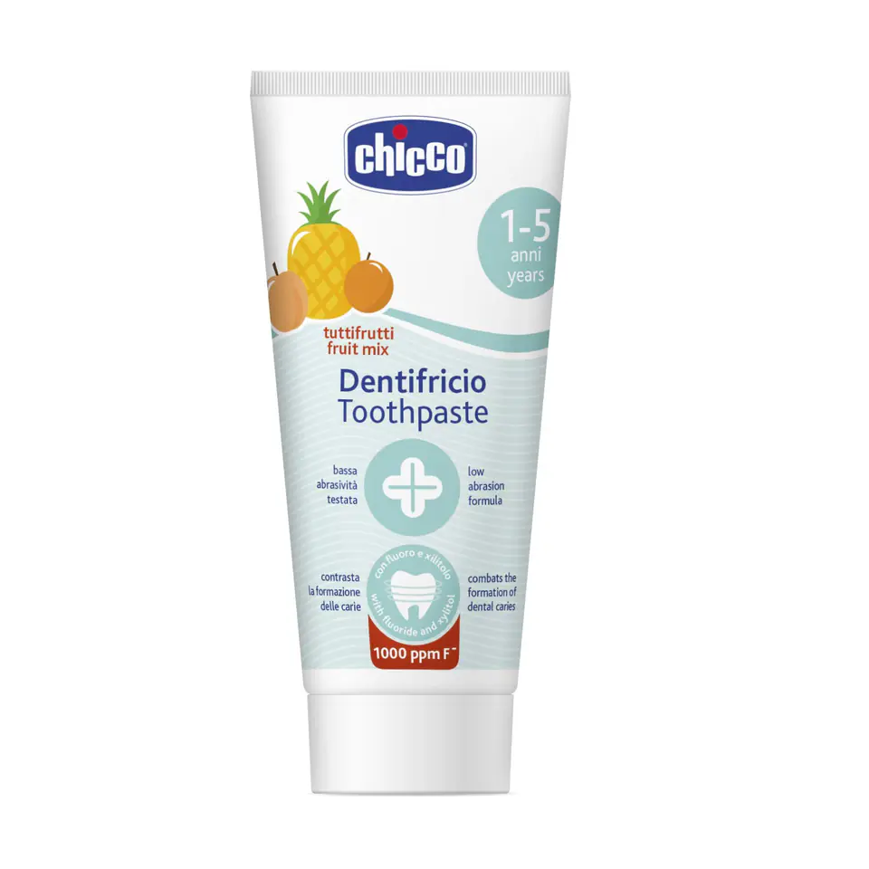 CHICCO PASTA DO ZĘBÓW 50 ML 1-5 L Pasta do zębów, smak owocowy, z fluorem w sklepie Wasserman.eu