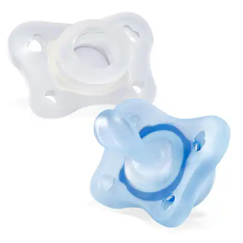 ⁨Chicco PhysioForma Silicone Soother Mini Soft 0-2m Boy 2pcs⁩ at Wasserman.eu