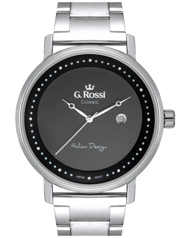 ZEGAREK G. ROSSI - C6182B-1C1 (zg256a) s./black + BOX w sklepie Wasserman.eu