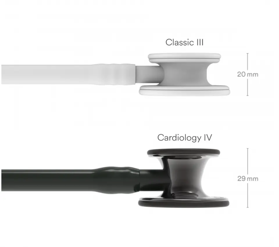 ⁨Stetoskop Littmann Cardiology IV 6232 Stetoskop kardiologiczny High Polish Smoke-Finish, przewód, trzonek i lira czarne⁩ w sklepie Wasserman.eu