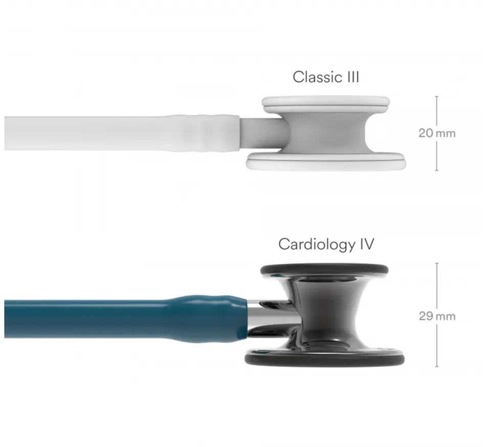 ⁨Stetoskop Littmann Cardiology IV 6234 Stetoskop kardiologiczny High Polish SmokeFinish, przew.błękit,trzon lustrz,lira czarna⁩ w sklepie Wasserman.eu