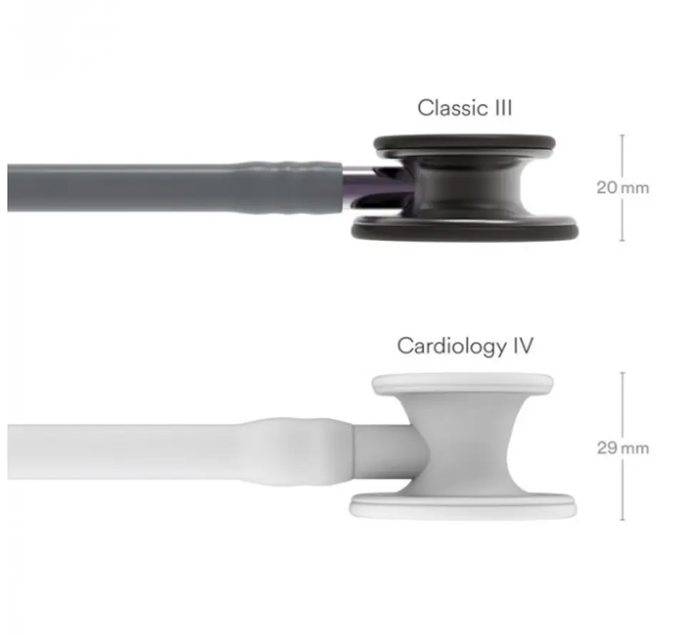 ⁨Stetoskop Littmann Classic III 5873 Stetoskop internistyczny Smoke, przewód szary, lira smoke, trzonek szaro-fioletowy⁩ w sklepie Wasserman.eu