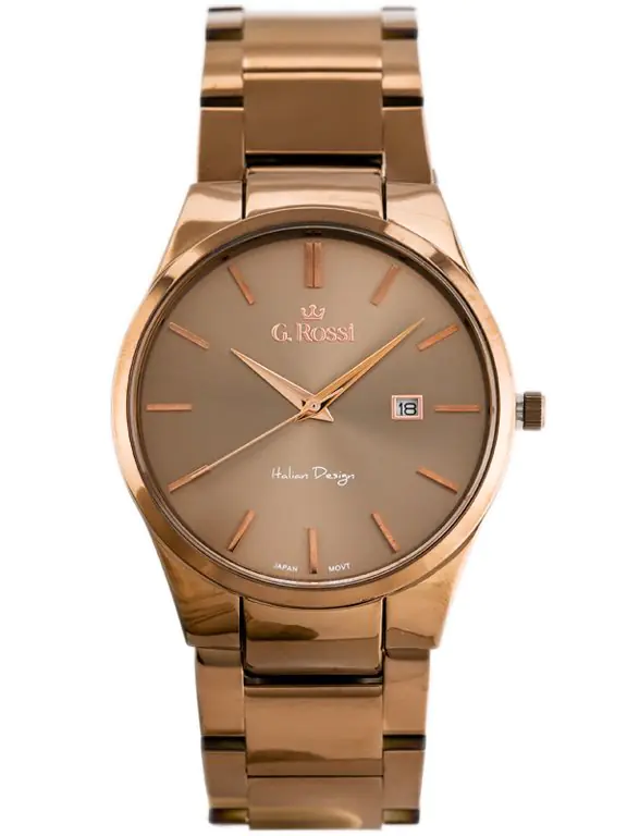 ZEGAREK G. ROSSI - 8245B2-2B3 (zg259f) brown + BOX w sklepie Wasserman.eu