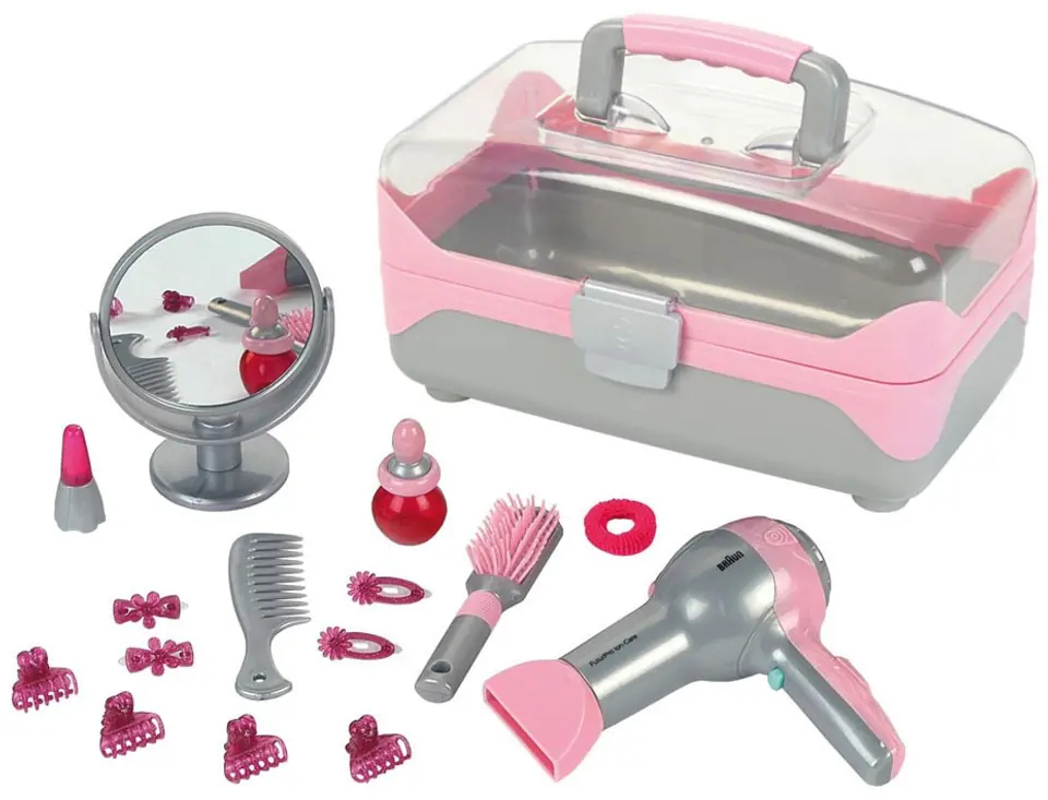 Beauty case with Braun hairdryer at Wasserman.eu